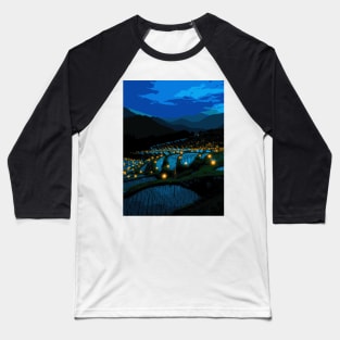 Rice Field - Landscape Baseball T-Shirt